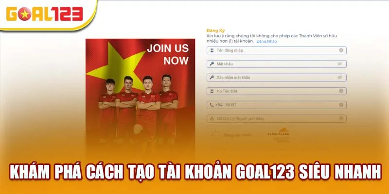 Bí Quyết Đăng Ký Tài Khoản Goal123 Trong Tích Tắc